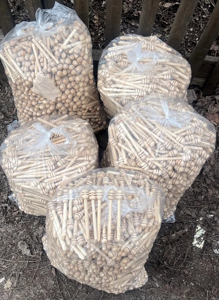 10-12 cm Ahşap Saplı Bal Kaşığı
