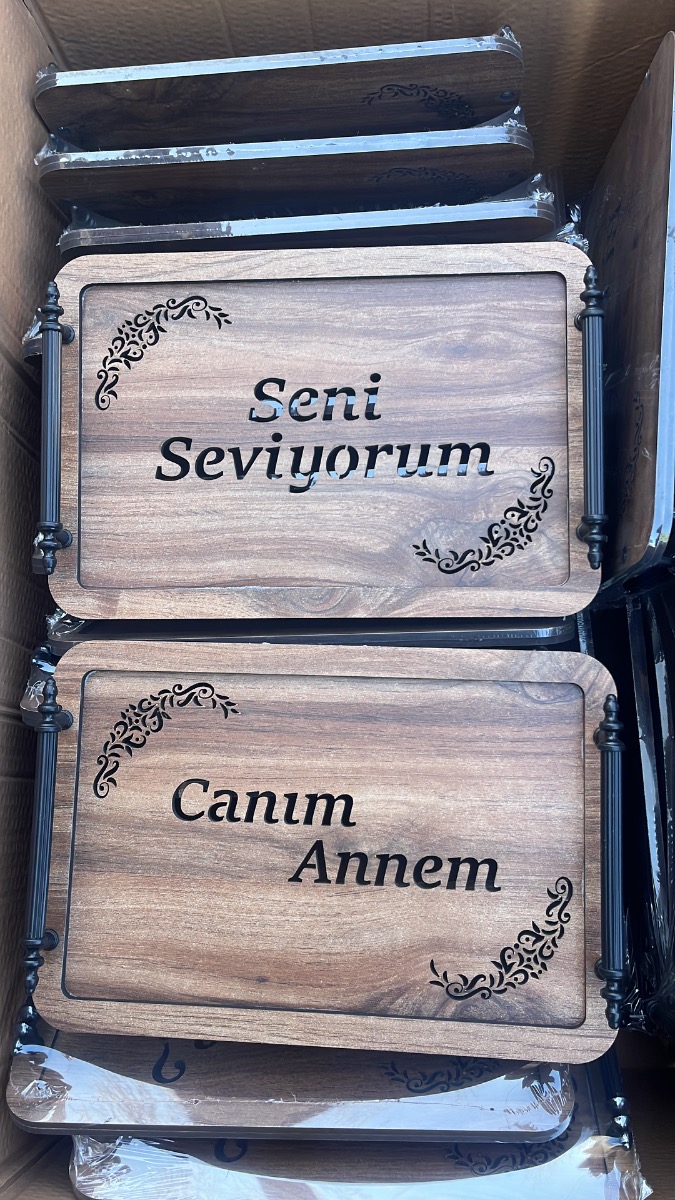 5mm Mdf Tepsi Canım Annem & Seni Seviyorum
