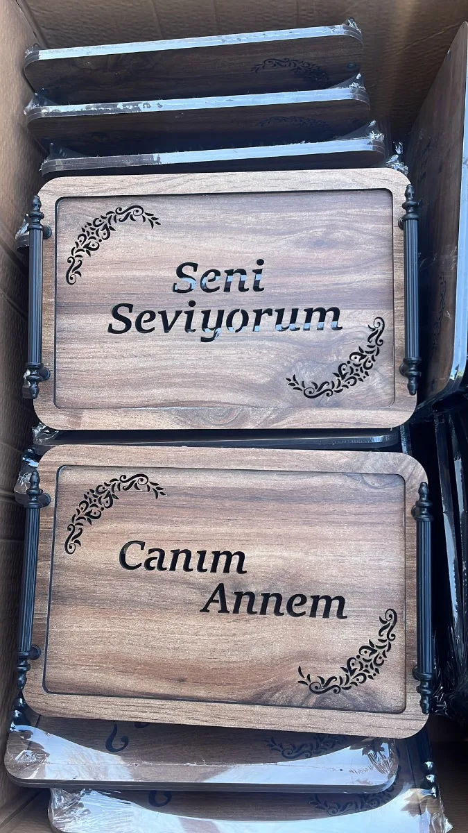5mm Mdf Tepsi Canım Annem & Seni Seviyorum