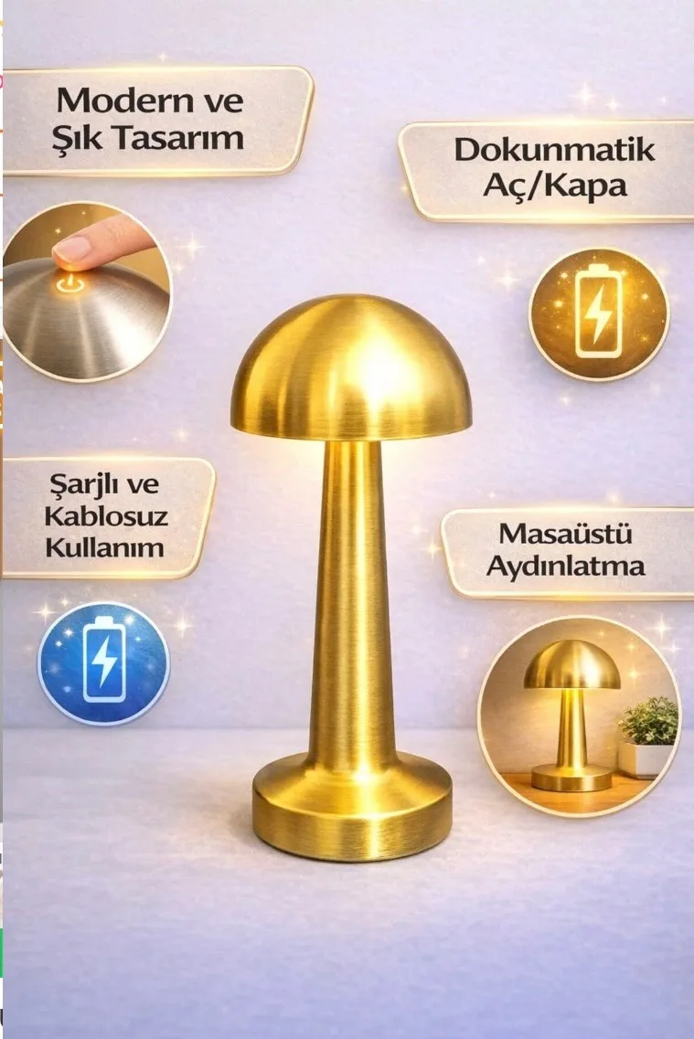 Işıklı Mantar Lamba