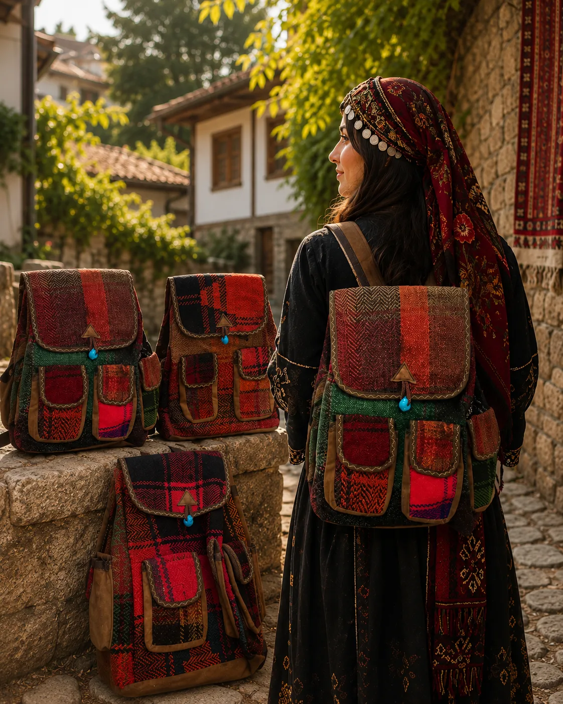 Yöresel Kilim Sırt Çantası
