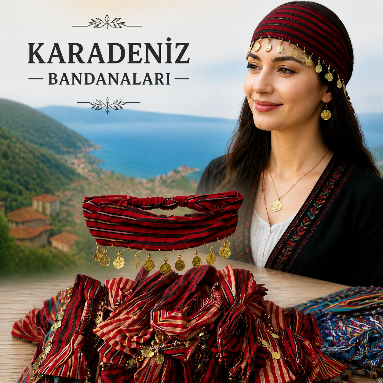Lastikli Karadeniz Bandana